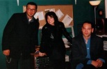 Meredith Brooks in the studio with Carl Alberto, 2000